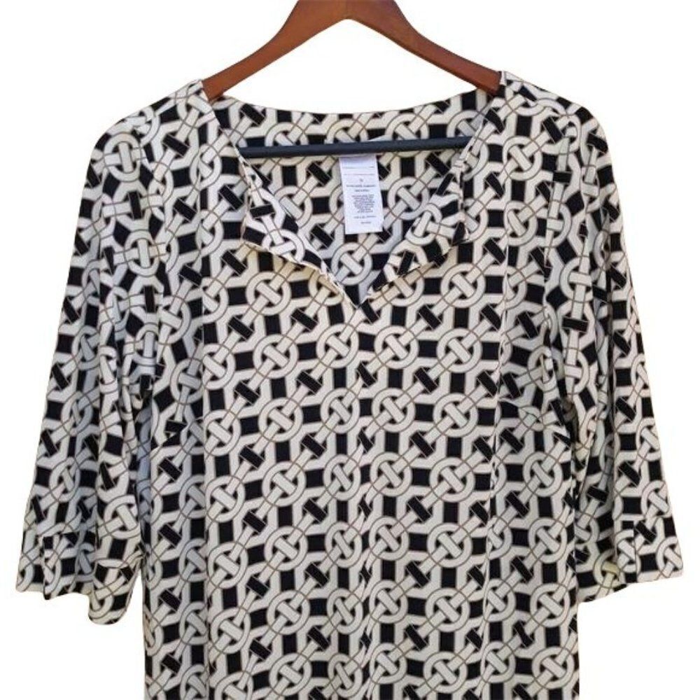 Laundry By Design Mod Chain Print Short Sleeve Sp… - image 5